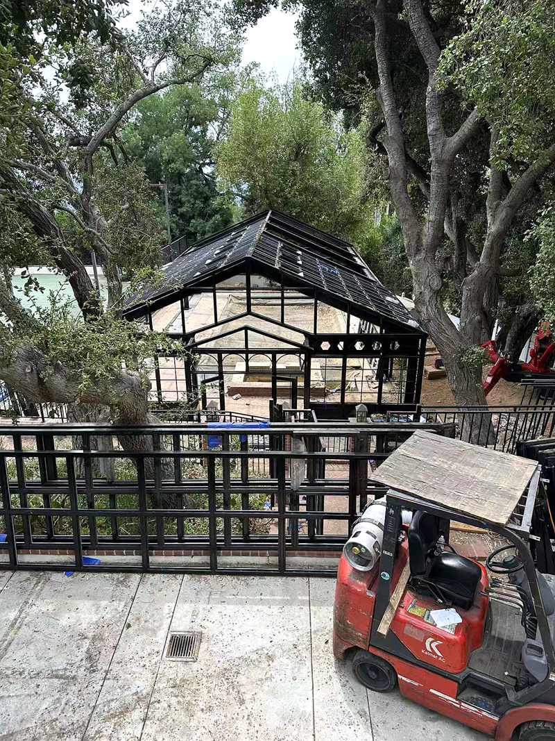 Overcoming a Tiny Hurdle: How Our Victorian Glass Greenhouse Became a Los Angeles Gem